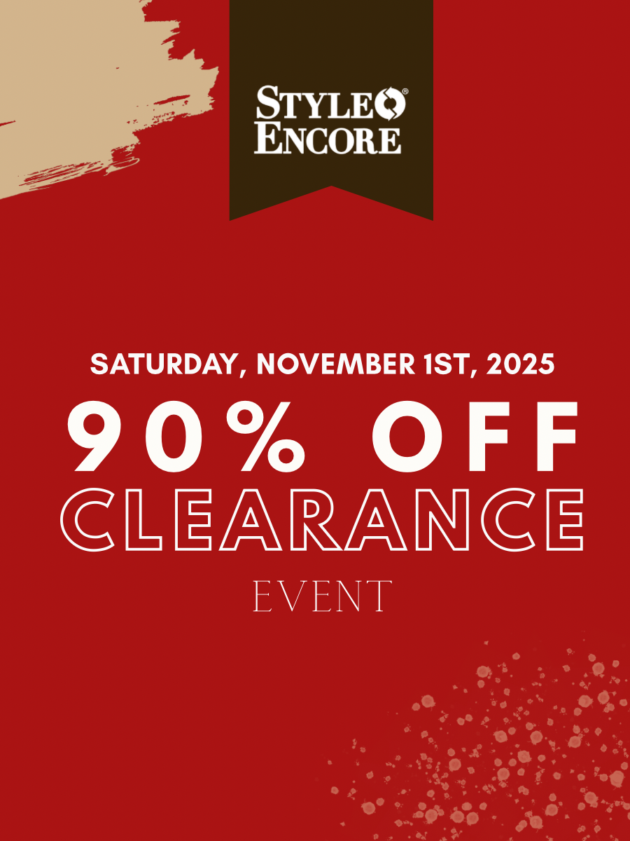 Style Encore's greatly anticipated Grab Bag Clearance Event is on April 25th-27th. Buy one of our bags and fill it with the clearance styles you need! Take 90% Off Everything You Can fit in the bag! The earlier you shop, the better the selection!